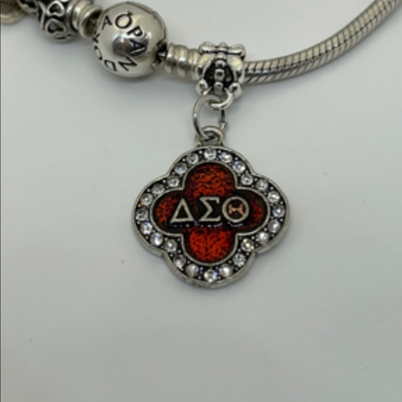 Delta Sigma Theta Sorority Charm Pendant - Picture 2 of 2